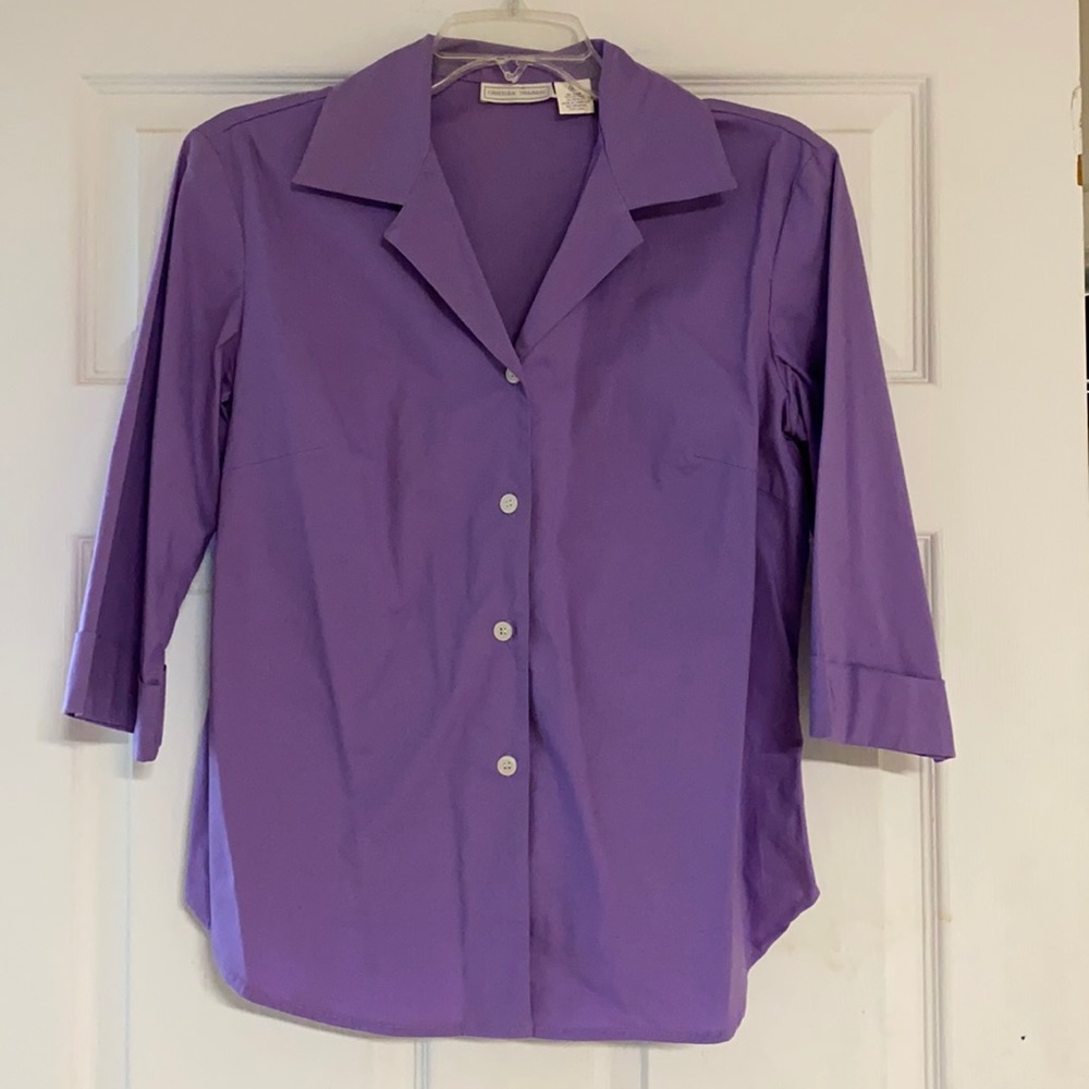 Size Medium button down lavender color shirt